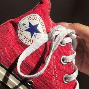 Red High Top Converse